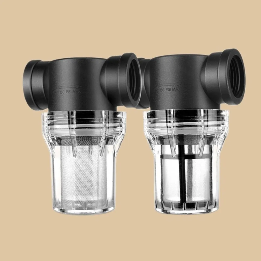 40/100/200 Mesh Inline Water Filter Strainer 1/2" 3/4" 1" Connection Clear Plastic Pre-filter for Water Line Corrosion-proof