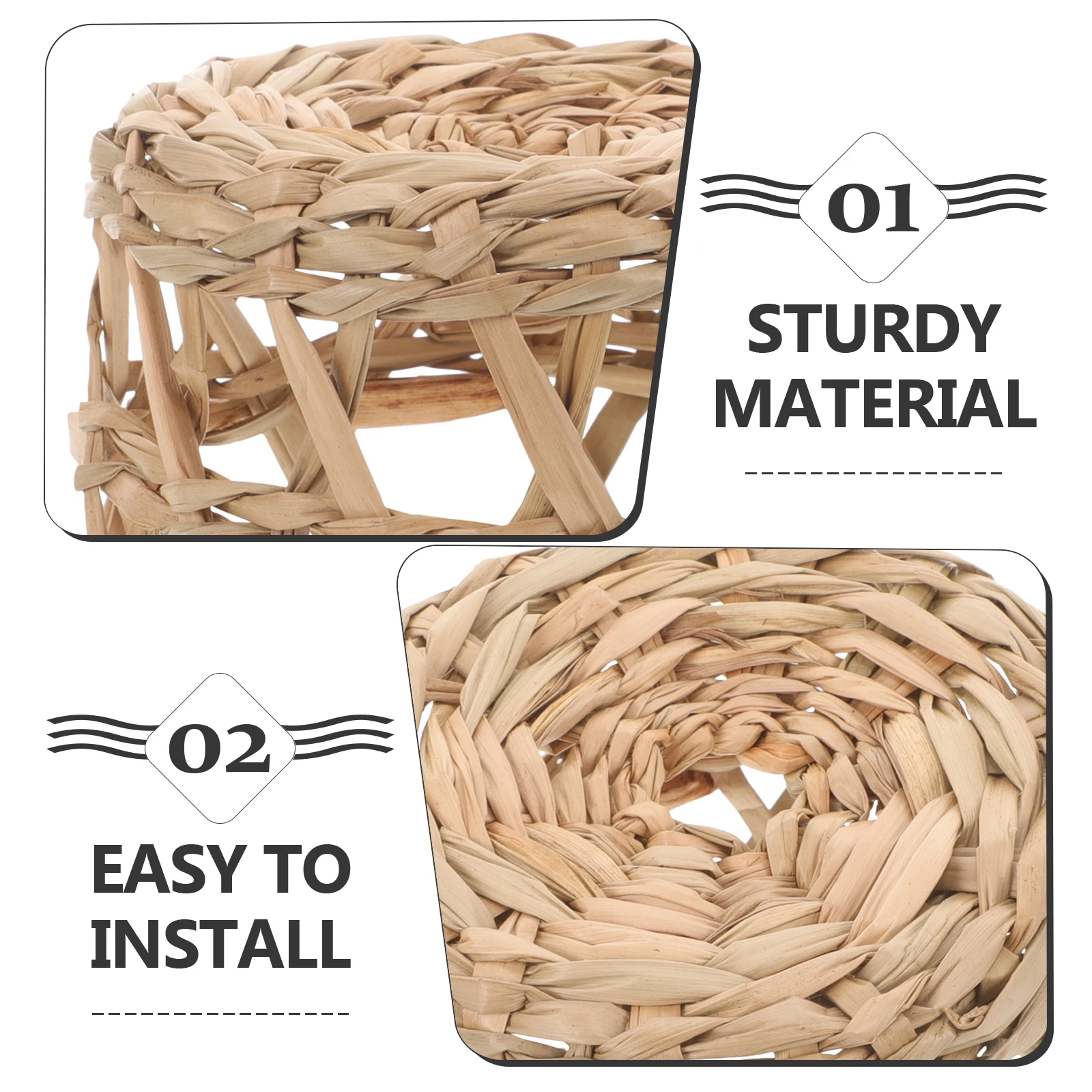

Creative Lampshade Straw Woven Cover Pendant Light Shades Decorative Rustic Design Hanging Ceiling Soften Bright Light