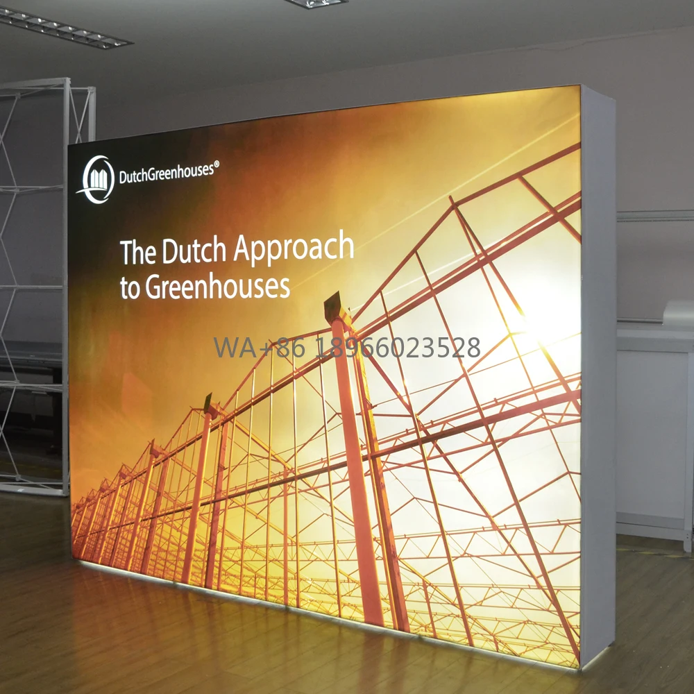 10ft Reusable Pop up Led Backlit Display Stand Exhibition Booth Fairing in Aluminum