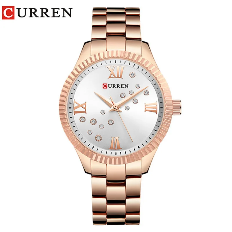 CURREN Women Watches Japanese Movement Quartz Watch Round Dial Metal Strap Casual Clock Relogio Feminino Montre часы женские