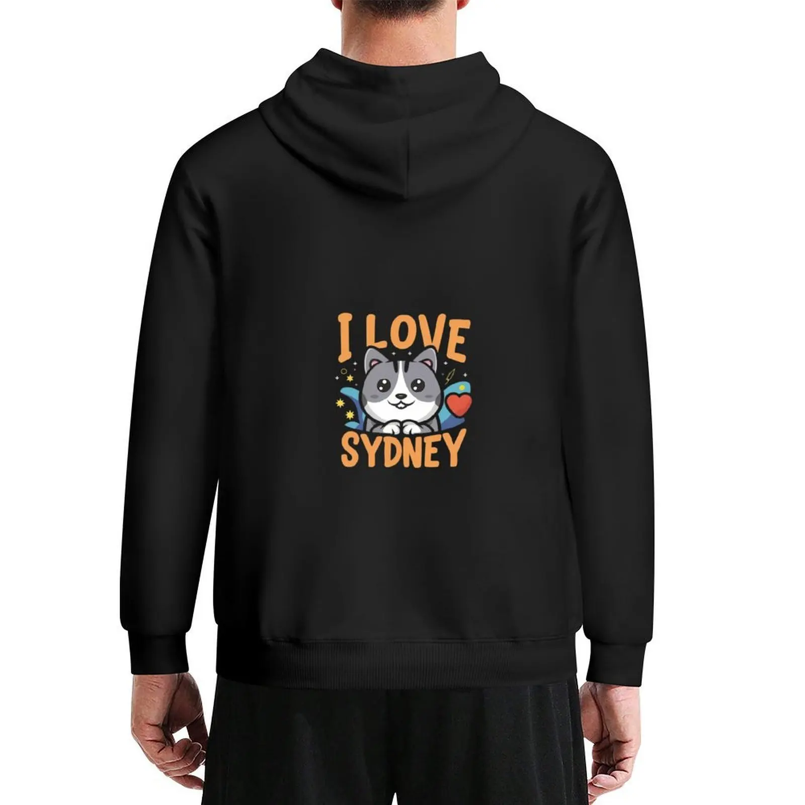 

I love Sydney: Cat IV Hoodie japanese style blouse men's autumn clothes autumn jacket men hoodie streetwear