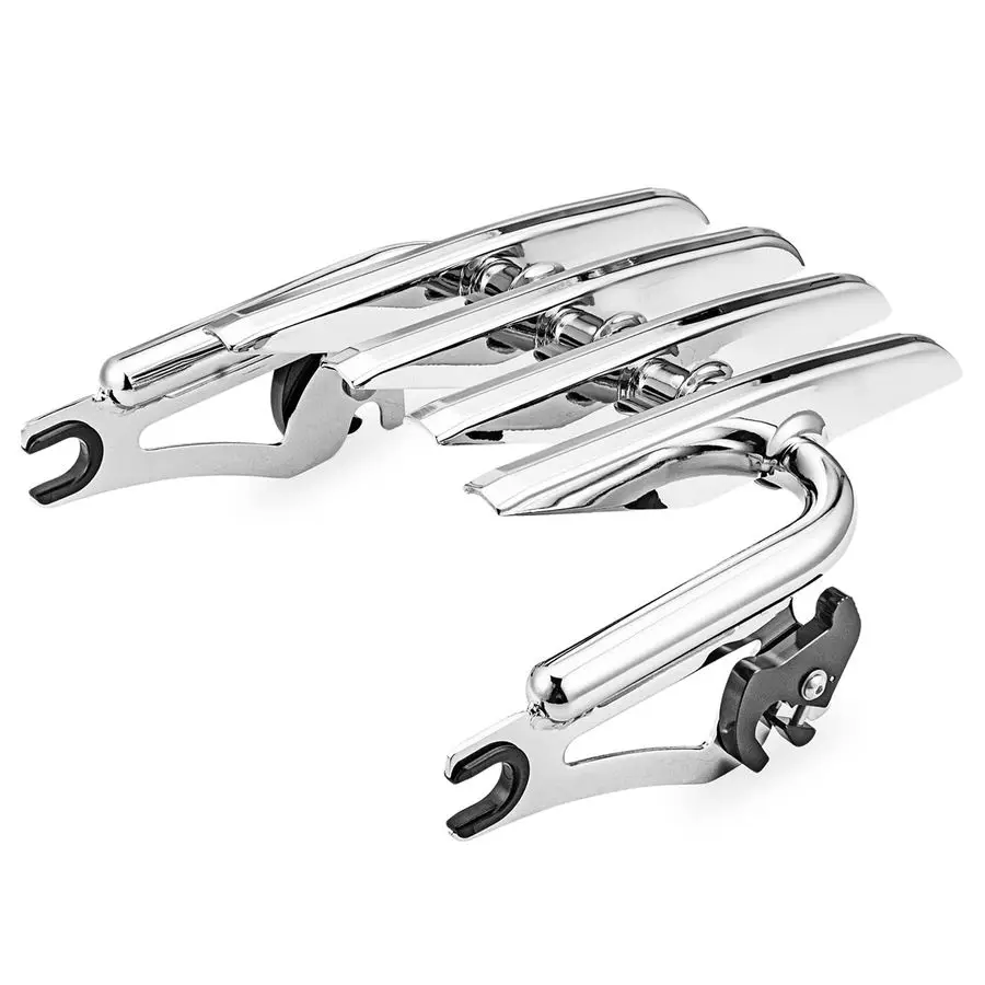 

Chrome Luggage Rack Stealth Style Detachable Compatible with Harley Touring Street Electra Road Glide Road King 20092025, Fit St