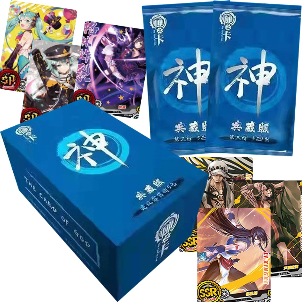 

The Card of God Collection Cards Diamond Flash Hot Stamping Design Anime Game Character Portrait Cards Creative Trendy Toy Gifts