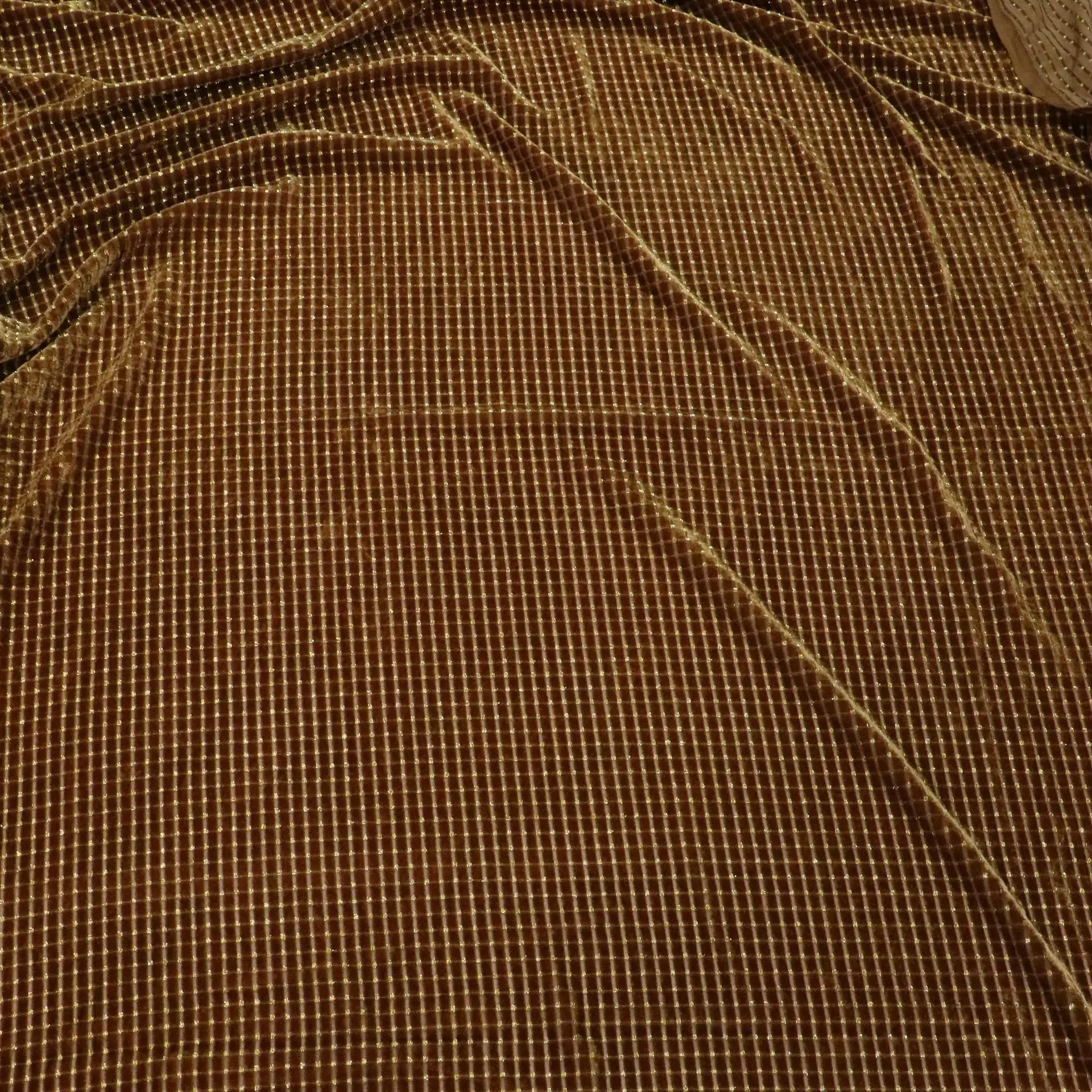

2182 Woven Velvet Brocade Point Velvet Brocade Sticky Velvet Burnt Flower Burnt out Fabric High Fixed Dress and Cheongsam