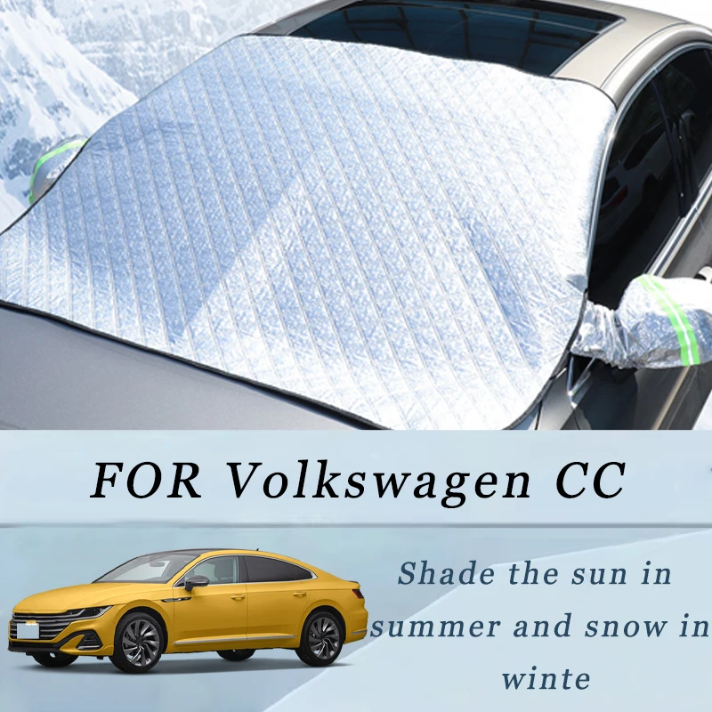 

Thickened Car Now Sunshade Windshield Cover With 5/9 Magnets UV Protection Anti Snow Sunlight For Volkswagen CC