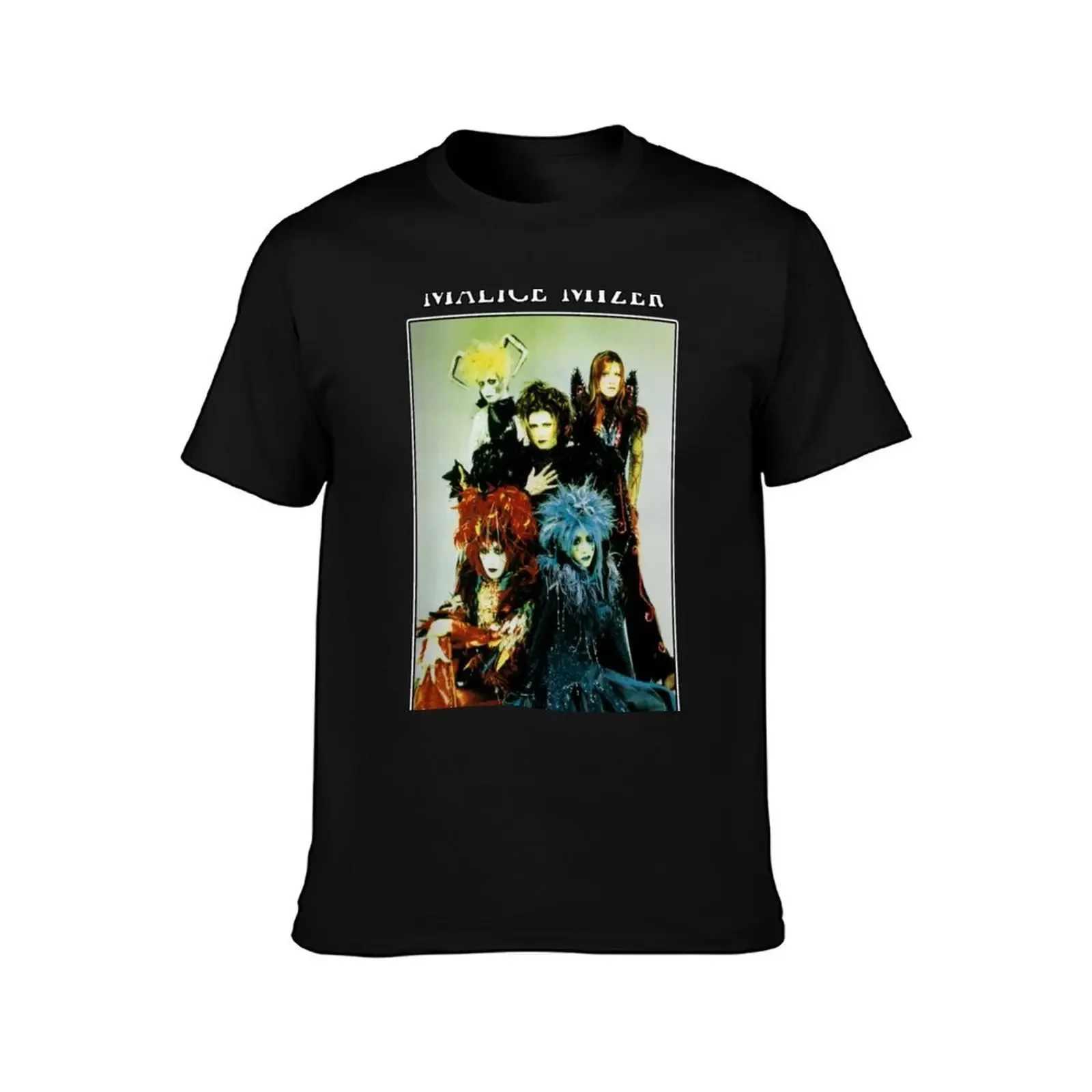 MALICE MIZER - merveilles Era Band Picture (Visual kei J-rock band with Gackt & Mana) T-Shirt cute tops fitted t shirts for men