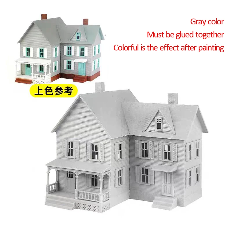 1/87 scale miniature model simulation house plastic dwelling house Model Ho scale winery factory apartment building shop