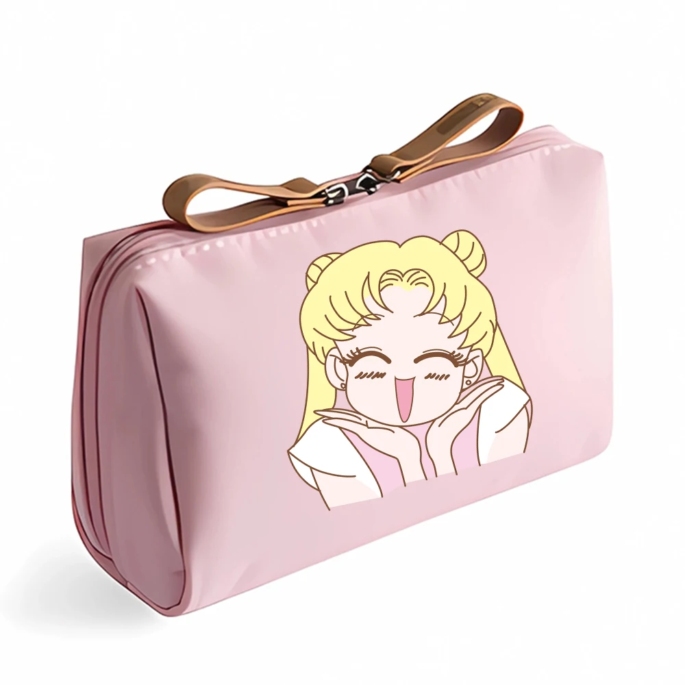 Sailors Moons Cosmetic Bag Cute Anime Cartoon Printed Items Storage Bags Kawaii Girl Fashion Decoration Handbag Birthday Gifts