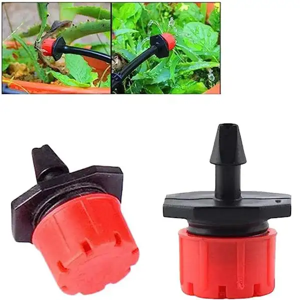 50PCS 4mm Garden Irrigation Nozzle Adjustable Dripper Watering Sprinkler Drip Irrigation System Watering Potted Plants