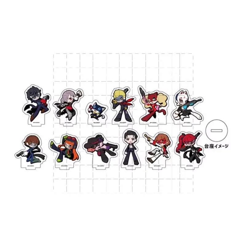 Game P5 Acrylic Stand Doll Anime Morgana Okumura Haru Ryuuji Yuusuke Mini Figure Model Plate Cosplay Toy for Gift