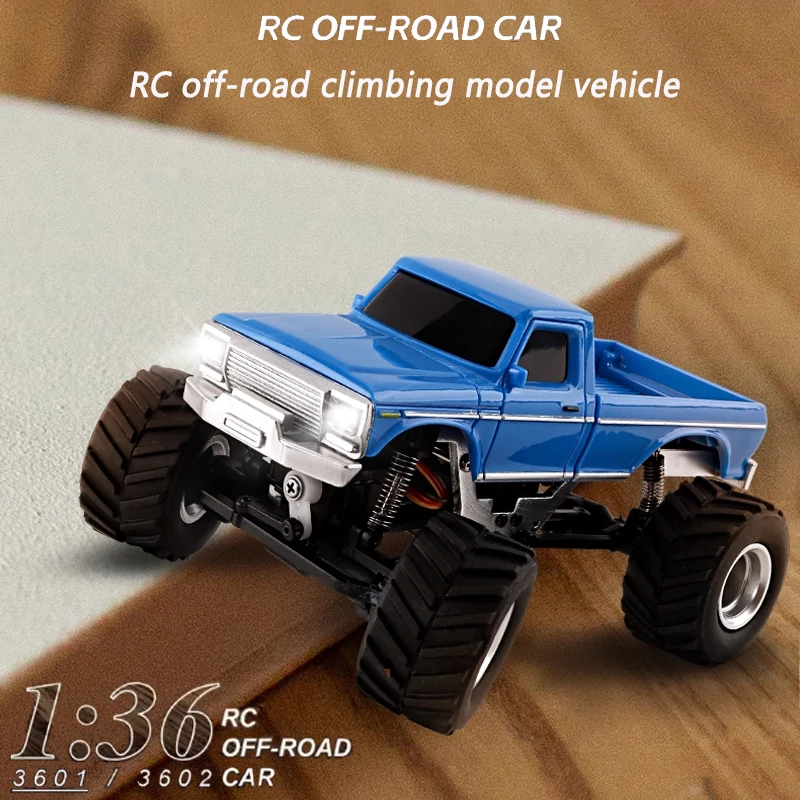 

1/36 RC Crawler Car 4WD Mini Radio Control Off-road Vehicles Light System RC Car Remote Control RTR Hobby Model Gift
