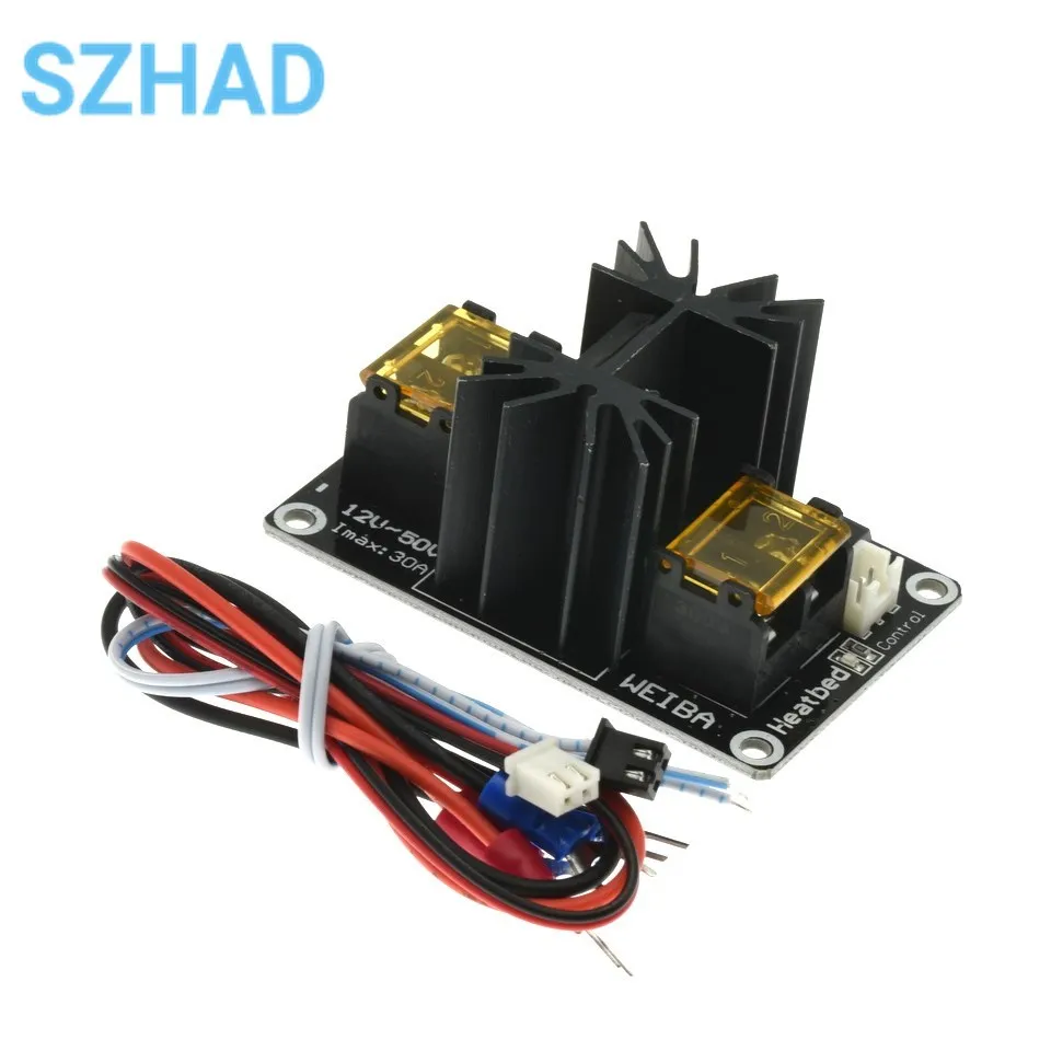 3D printer part Heat Bed Power Module Hot Bed Power Expansion Board High Current Load Module Mos Tube with Cables