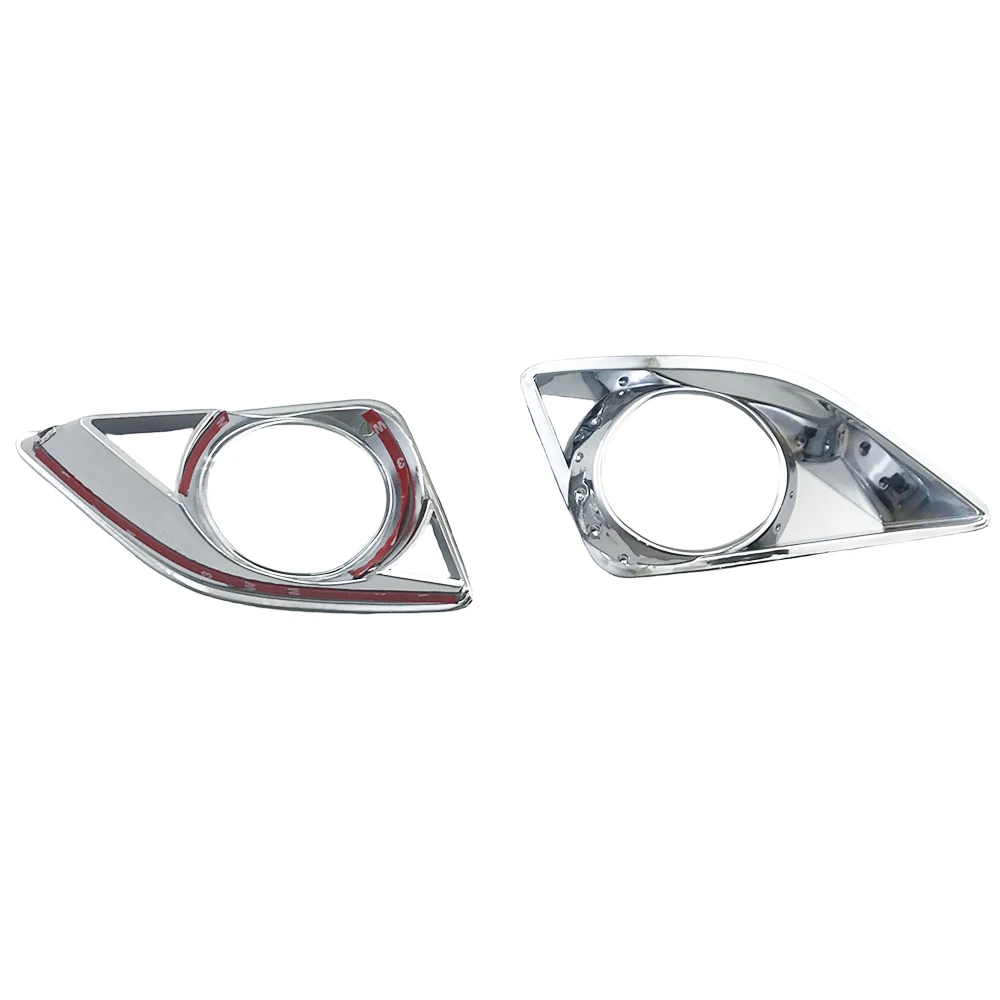 2 Set ABS Chrome Fog Lamp Covers for Toyota Corolla Altis 2008-2010 High-Quality Silver Car Fog Light Decorative Covers