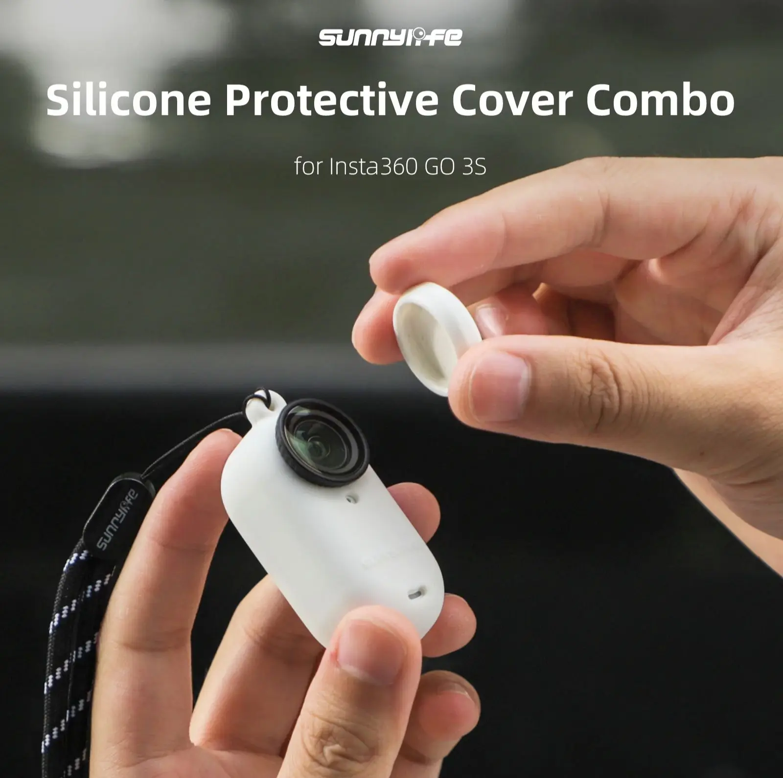 

NEW Silicone Case Scratchproof Sleeve For Insta360 GO 3S Lens Cover Dustproof Protective With Hanging Rope Accessories