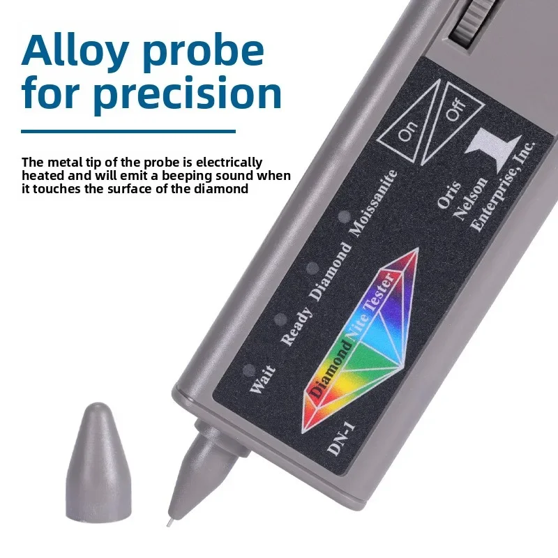 2-in-1 Diamond Tester for Moissanite Thermal Conductivity Pen, Tool for Distinguishing Real and Fake Diamonds