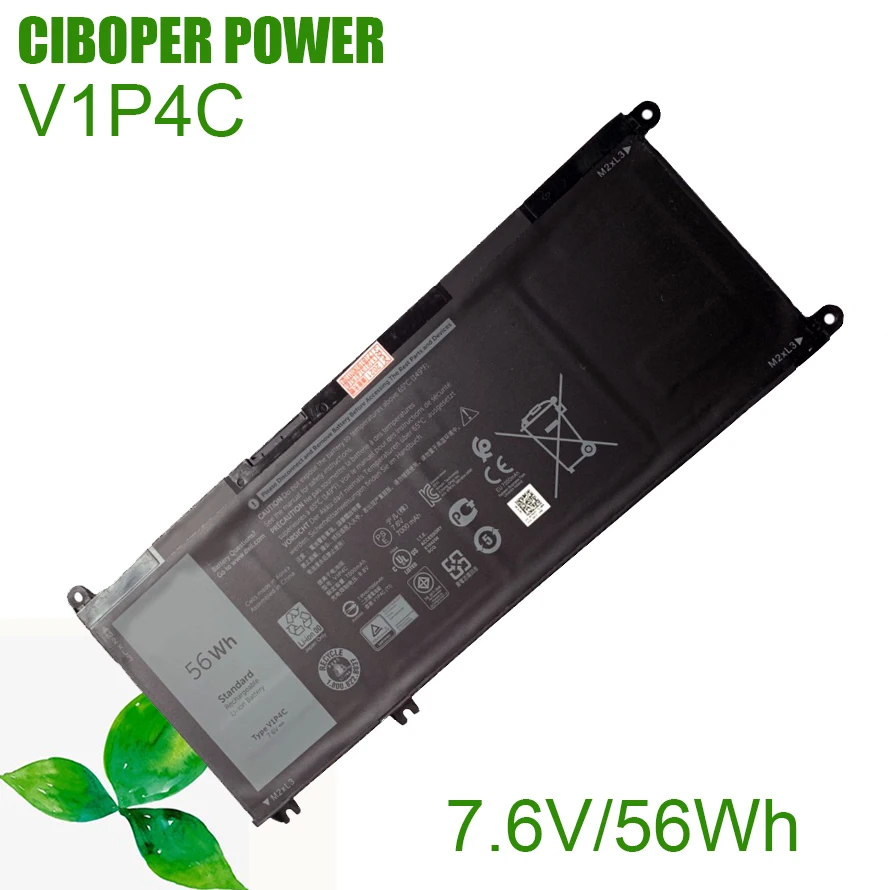 

CP Genuine Laptop Battery FMXMT V1P4C 7.6V/56Wh For Chromebook 13 3380 Inspiron 7486 Series Notebook