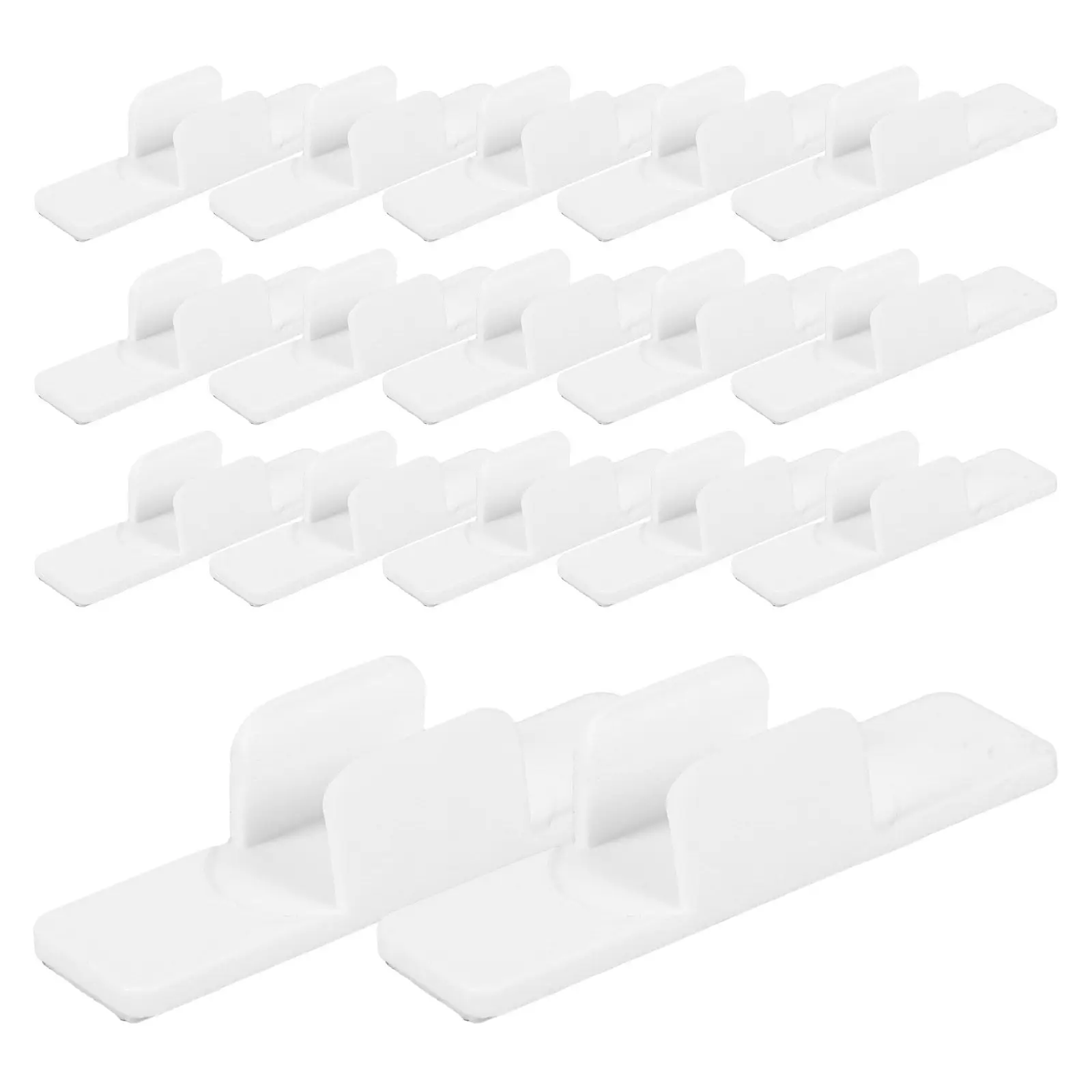 

20Pcs Plastic Pen Holder Clips Adhesive Pen Clips Whiteboard Pencil Buckles Office School Stationery Writing Tools