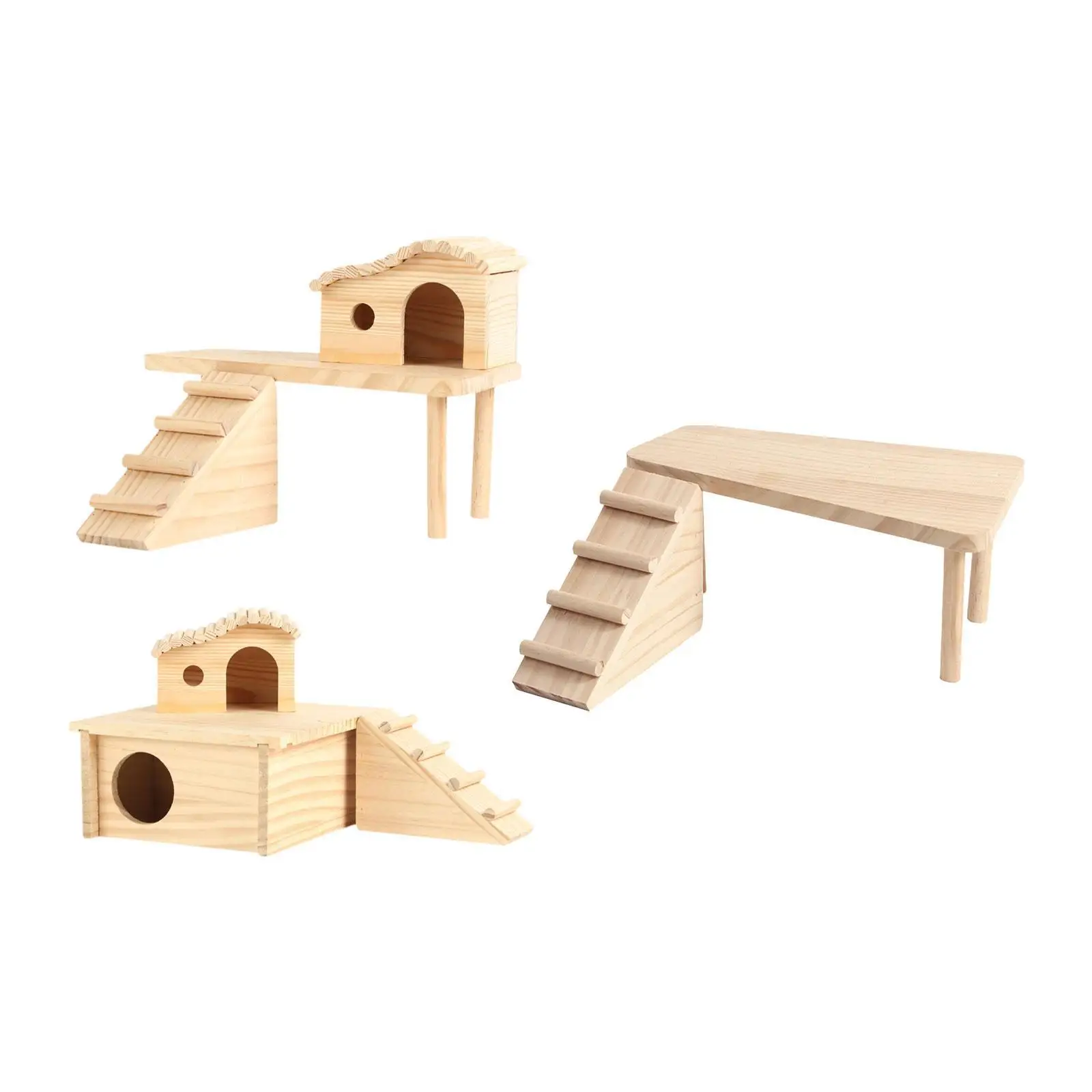 Hamsterplatform met klimladder Cabinecooiaccessoire voor Gerbils-muis