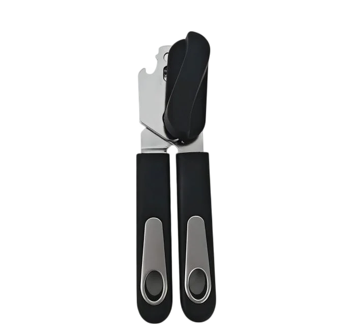 Non Slip Handle Stainless Steel Manual Can Opener Multifunctional Tin Bottle Opener   Kitchen Gadget Tool