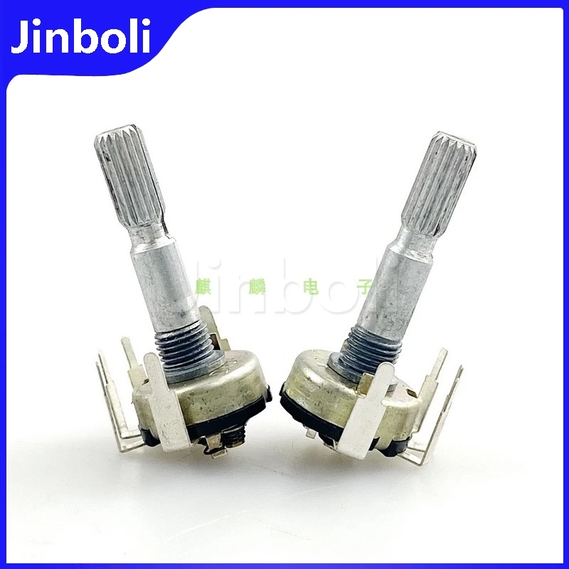 2PCS RV17 Type 5-foot Inner Bent Foot With Rotary Switch Single Potentiometer D10K Dimming And Speed Control Handle Length 30mm