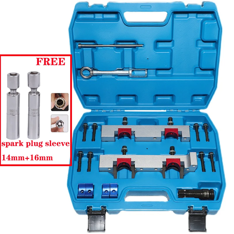 Camshaft Locking Alignment Kit Engine Timing Tool For Mercedes Benz M133 M270 M274 with Fuel Injector Remover Installer