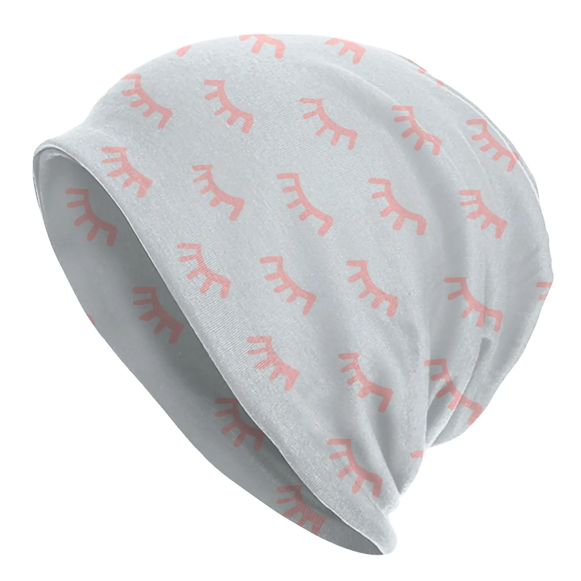 Closed Eyes Pattern Skullies Beanies Hat  Close Eyes Casual Men Women Street Caps Warm Head Wrap Bonnet Hats
