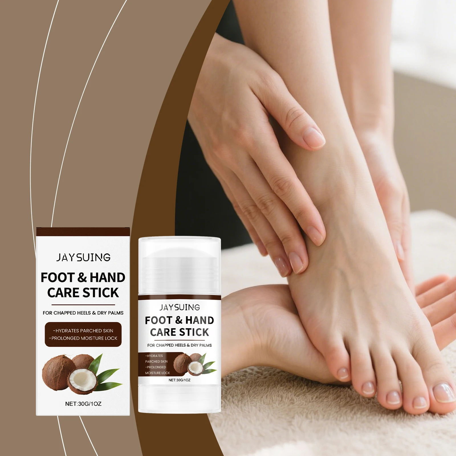 

Hydrating Foot Cream Anti-Cracking Dry Hands Rough Knees Smoothing Exfoliation Heel Repairing Foot Balm Stick Hand Moisturizer