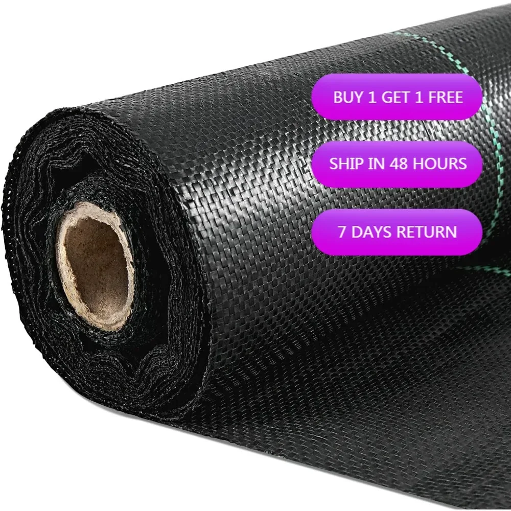 

Прочная тканая пейзажная ткань высотой 6,5 x 330 футов для контроля сорняков — садовый коврик премиум-класса на 3,2 унции с высокой проницаемостью