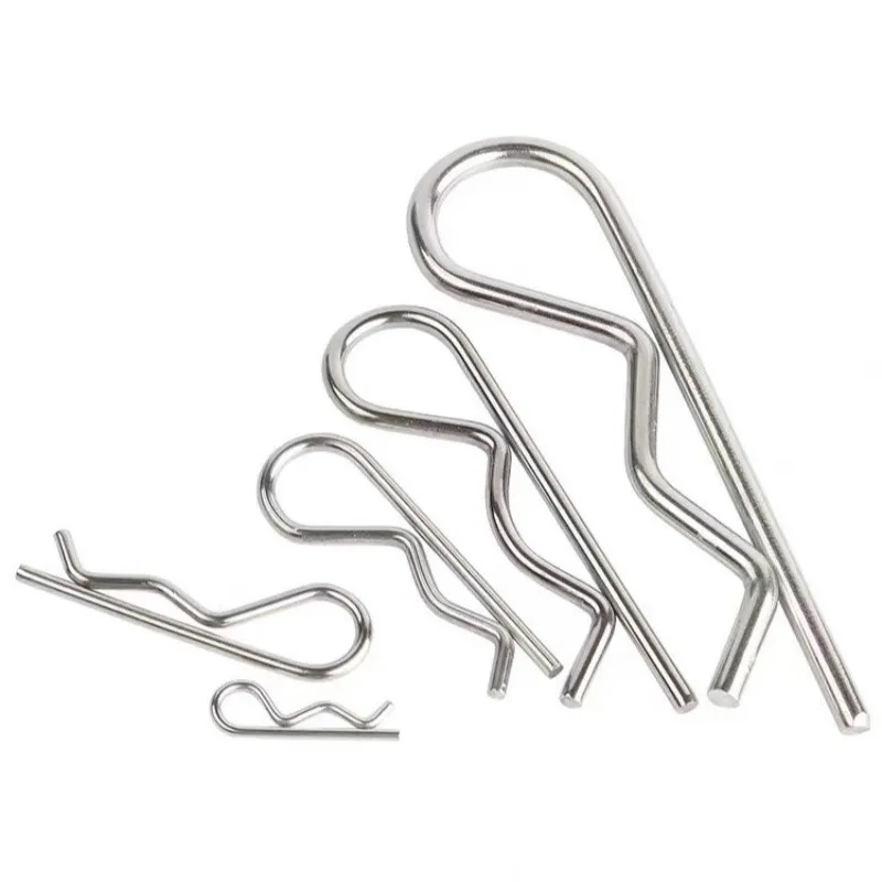 【Box】 Industrial R Pins Mechanical Hitch Hair Pin Tractor Clip Assortment Kit Galvanized Split Cotter Pins Steel 1.2mm-4mm