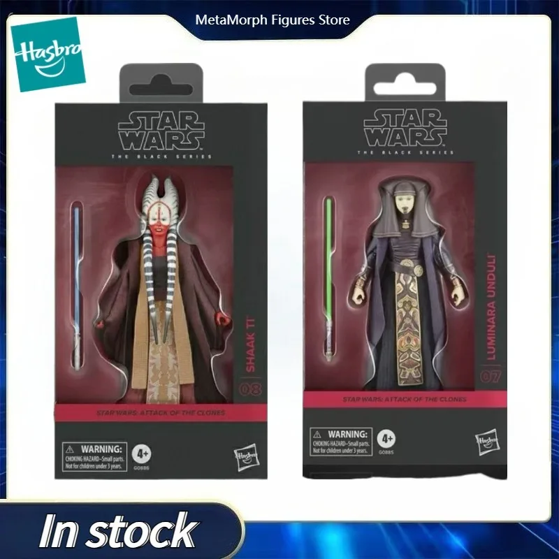 

Оригинальный Hasbro Star Wars The Black Series Jedi Master Luminara Unduli & Shaak Ti Аниме Фигурка Игрушки Украшения Модель