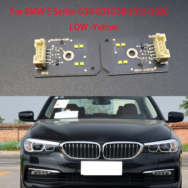 

Для BMW 5 серии G30 G38 2018-2020 автомобильные грыжа фары DRL Чип балласт лампы желтого цвета Прямая замена ярко-желтого цвета