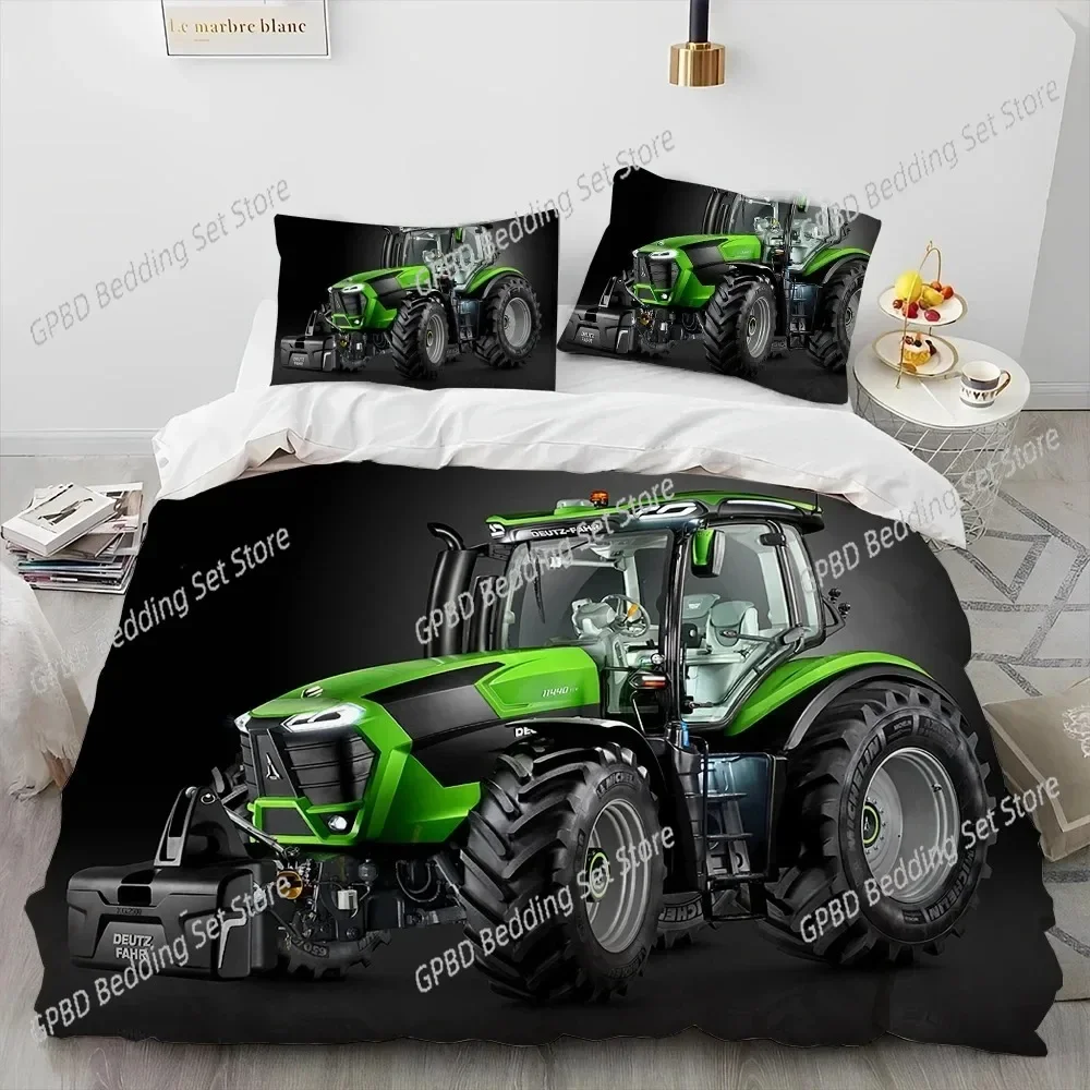 

Car Tractor Truck Series Bedding Set Single Twin Full Queen King Size Bed Set Aldult Kid Bedroom Duvetcover Sets bed sheet set