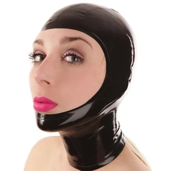 Natural Latex Rubber Women Men Gummi Hood Face Opened Mask Handmade Headgear S-LM274