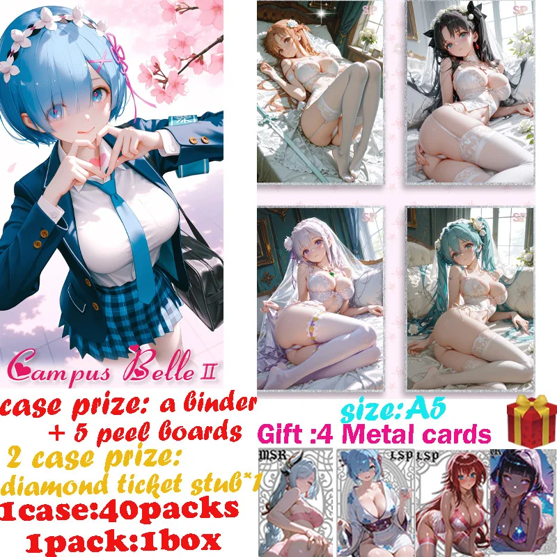 

2025 Newest Campus Belle 2 A5 Board Waifu Acrylic Borad Anime Rare Hobby Collection ACG Girls