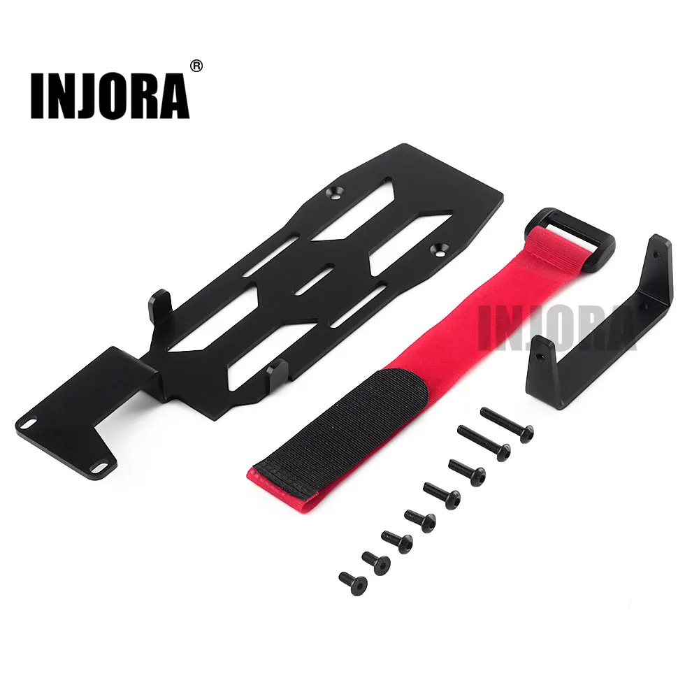 INJORA RC Car Metal Battery Mounting Plate Tray for 1/10 RC Crawler Car TRX-4 TRX4 Upgrade