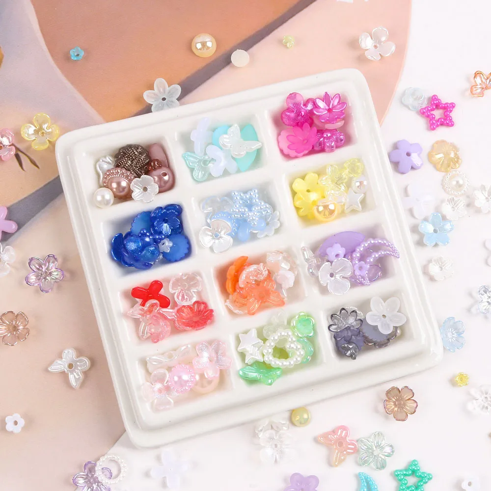 20g /Bag Acrylic Mixed Shape Multiple Colors Loose Beads Handmade Bracelet Necklace Beads Jewelry Making Materials Accessories