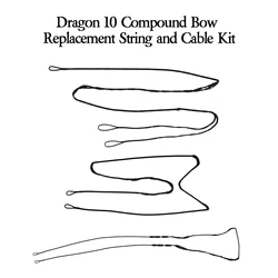 Sanlida Dragon 10 Compound Bow 1 String 2 Cables Set Replacement Only Bow Parts