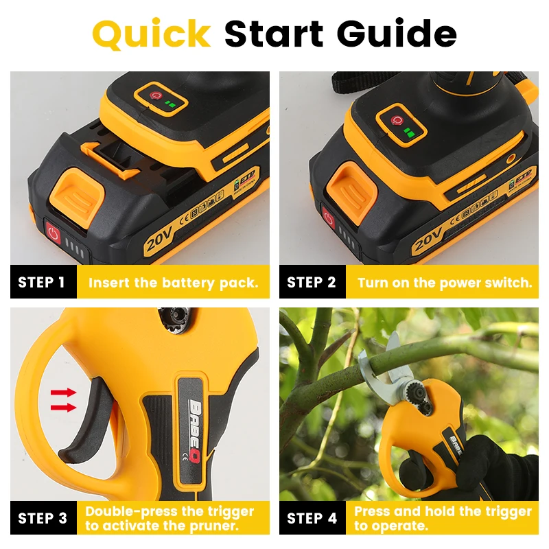 Brushless 30mm Electric Pruning Shear Fruit Tree Bonsai Cordless Pruning Scissors Power Tools For Makita 18V Battery Pin