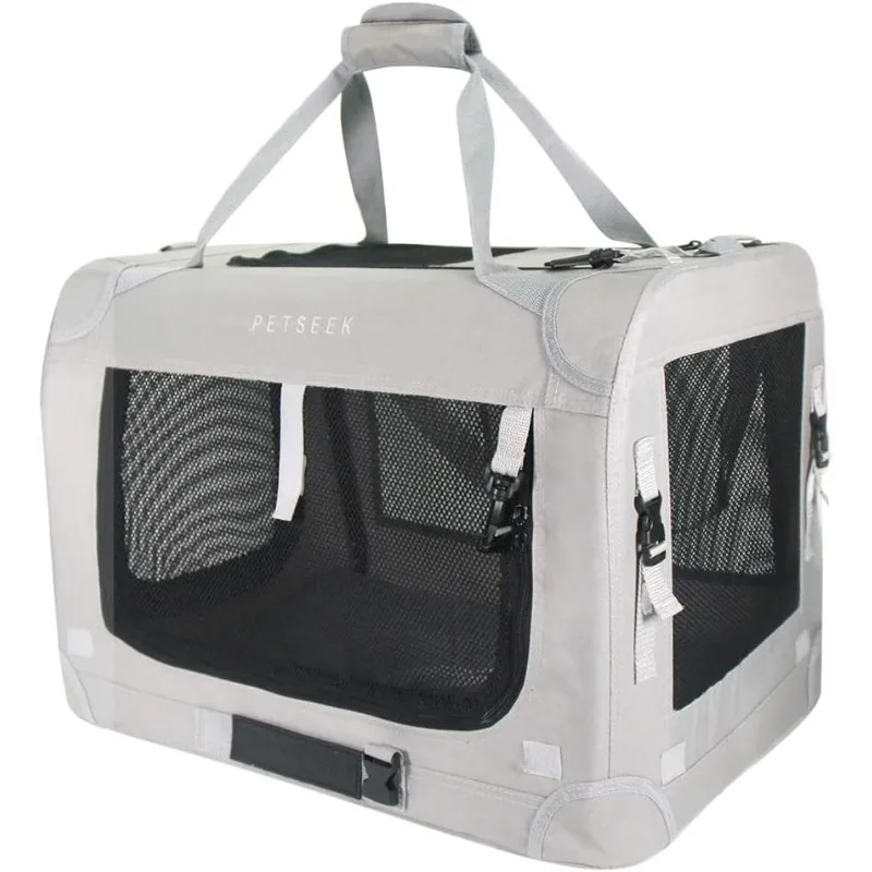 

Extra Large Cat Carrier Soft Sided Folding Small Medium Dog Carrier 24"x16.5"x16" Travel Collapsible Ventilated Design