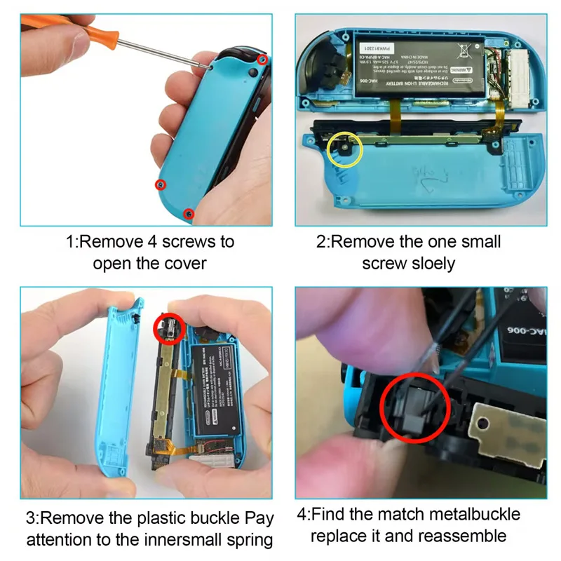 Replacement Latches Metal Version For Switch/Switch OLED JoyCon