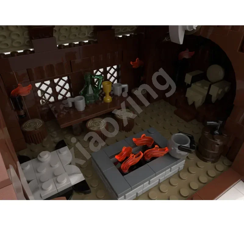 Nowy MOC-96080 Ocean Story wioska Mead House 745 sztuk zmontowane zainteresowanie dla dorosłych klocki do budowy Model zabawki dla dzieci DIY prezent urodzinowy