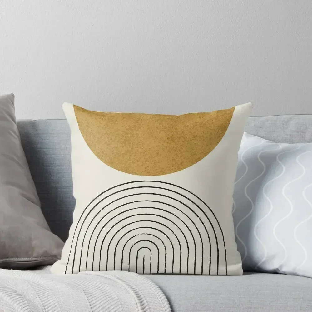 

Arch Balance Gold - Mid century modern Throw Pillow Cushion Cover Set Ornamental Pillow bed pillows pillow
