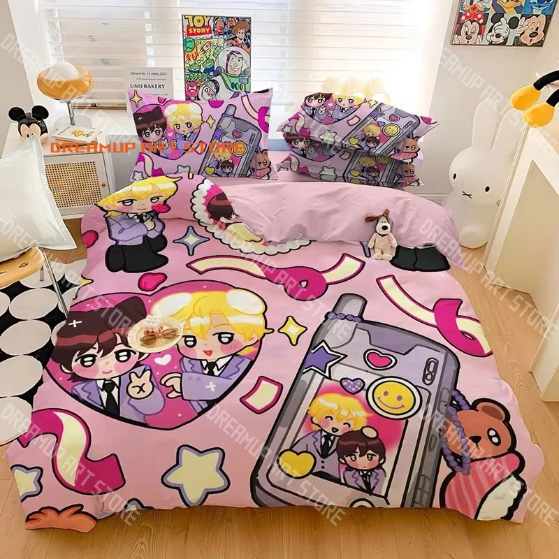 2026 3D Print Ouran Anime High School Bedding Set Single Twin Full Queen King Size Bed Set Adult Kid Bedroom Duvetcover Set