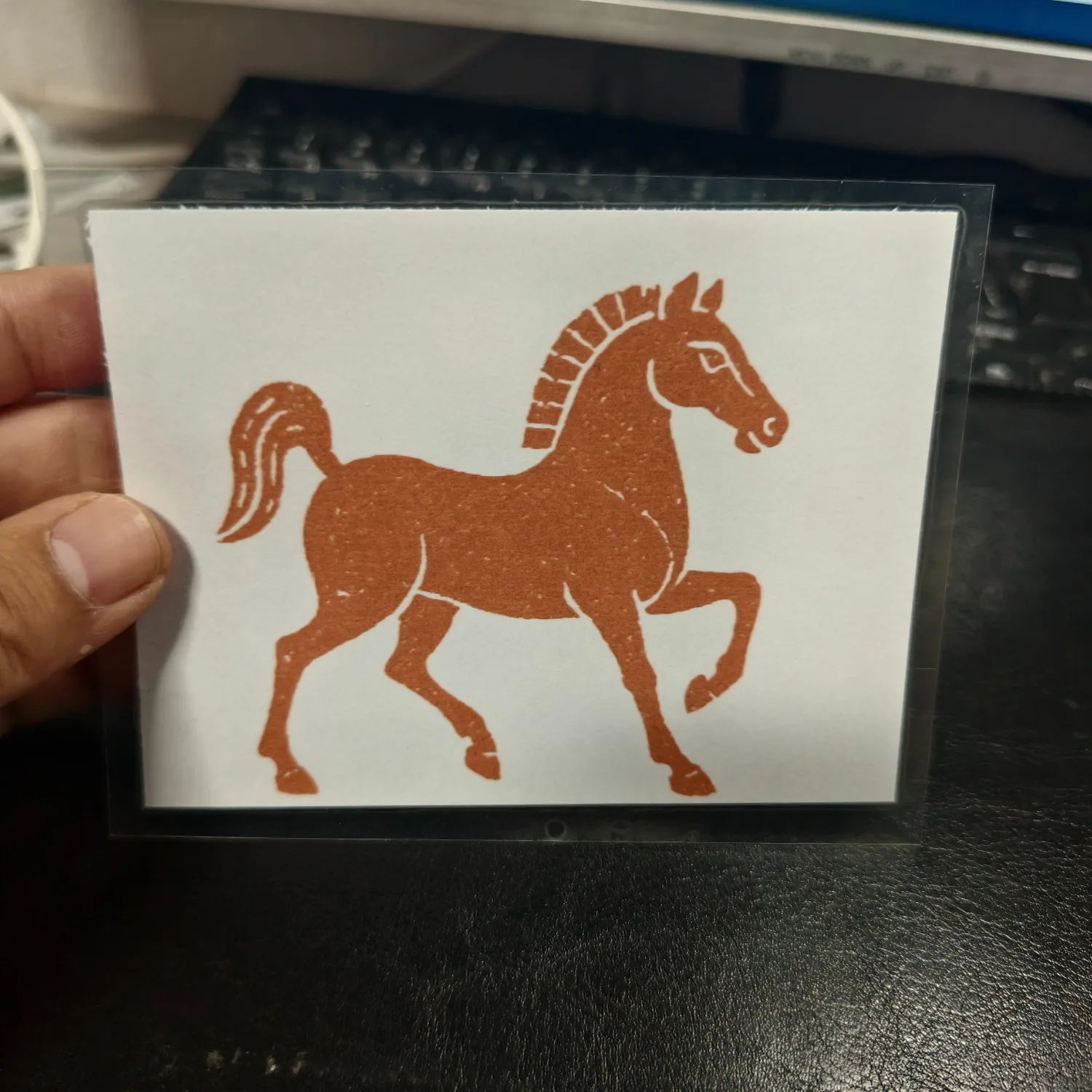 

Anime Auspicious Horse Sketch Decorative Painting Handcrafted and Custom-made with Creativity Calligraphy Arts