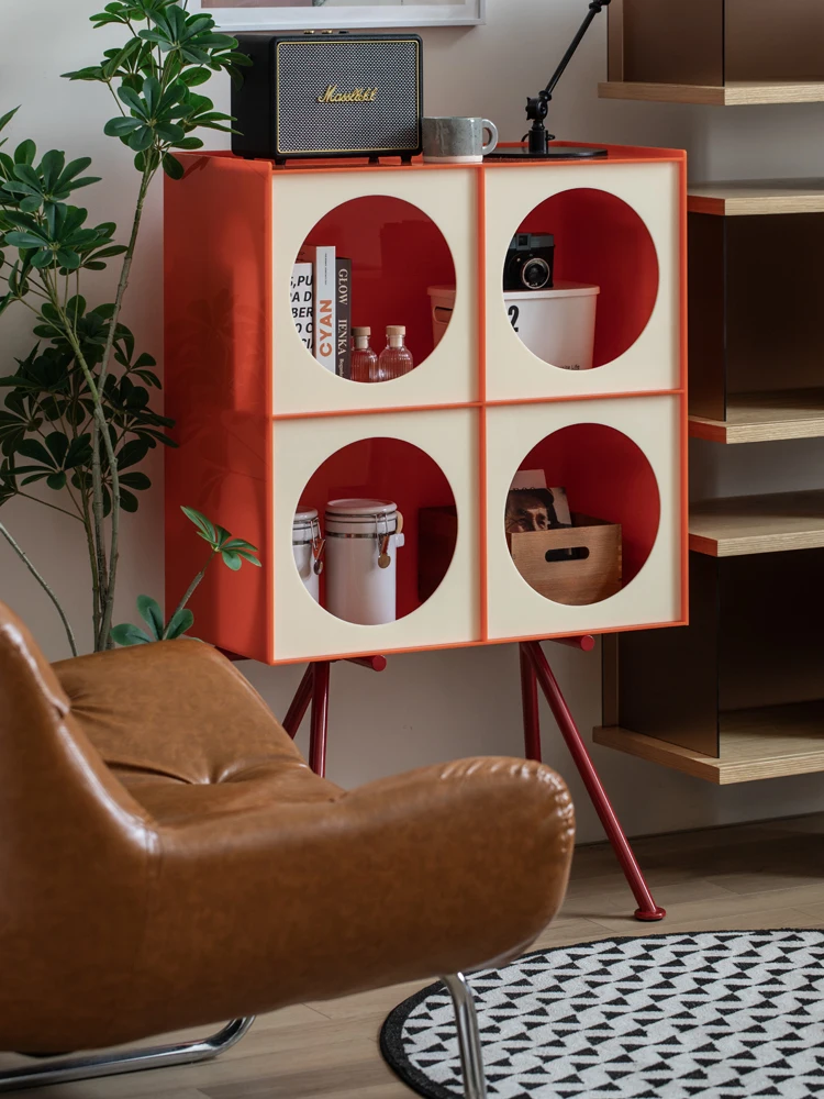 XL Acrylic Bubble Mart Figurine Display Cabinet Living Room Creative Small Side Cabinet Wine Cabinet
