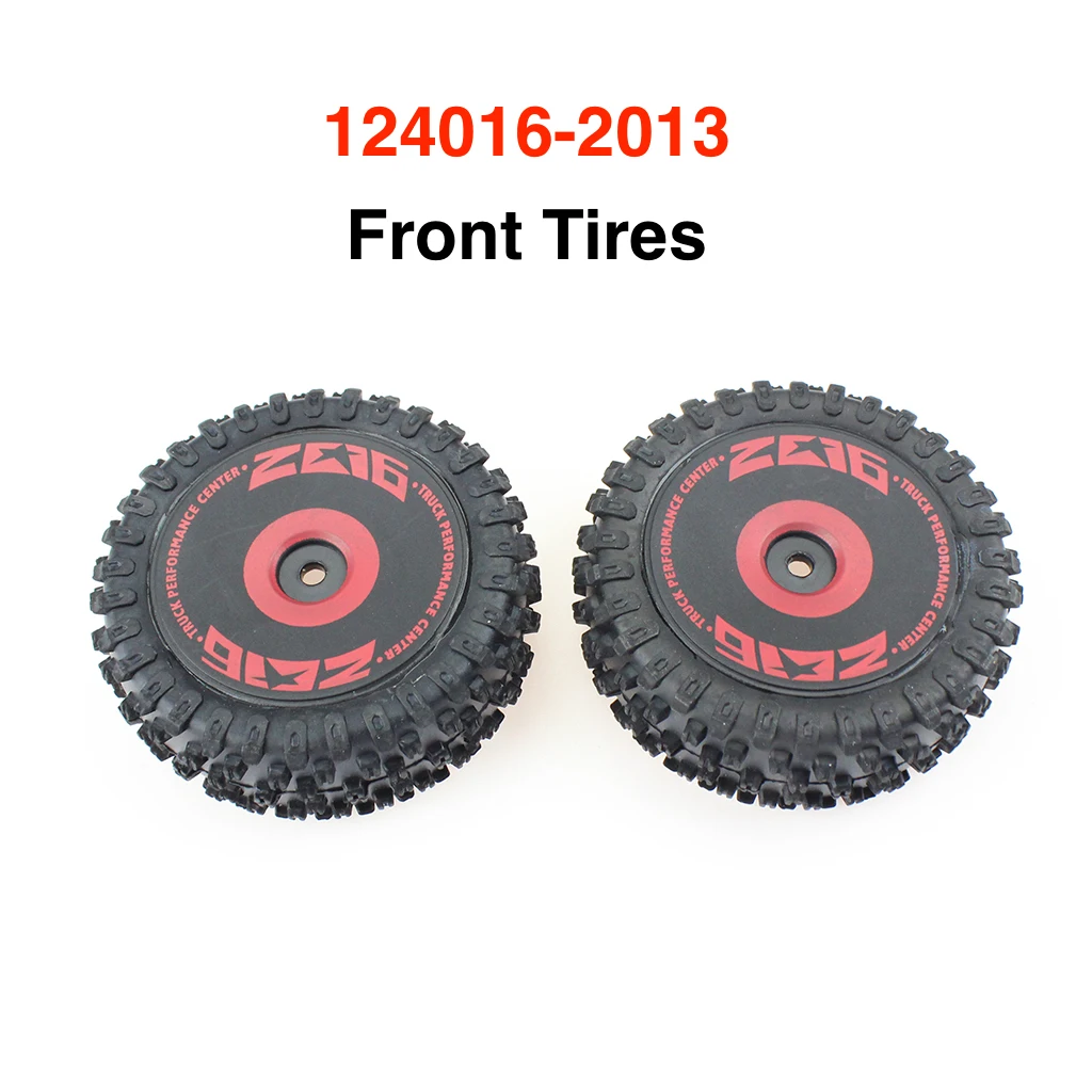 Front and Rear Wheel Tire Tyre for Wltoys 144001 144010 124016 124017 RC Car Upgrade Parts Spare Accessories