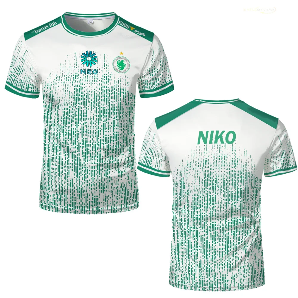 زي تدريب Team Falcons 2025 CS2 Esports NIKO M0NESY Kyousuke Jersey تي شيرت رجالي برقبة دائرية تي شيرت هدايا ملابس بأسماء مخصصة