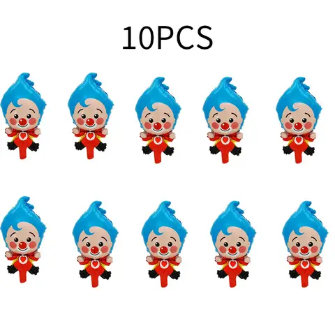5-20pcs Mini Clown Foil Balloons Children Classic Toys Inflatable Balloon Birthday Air Balloon Balloons Baby Shower Decoration