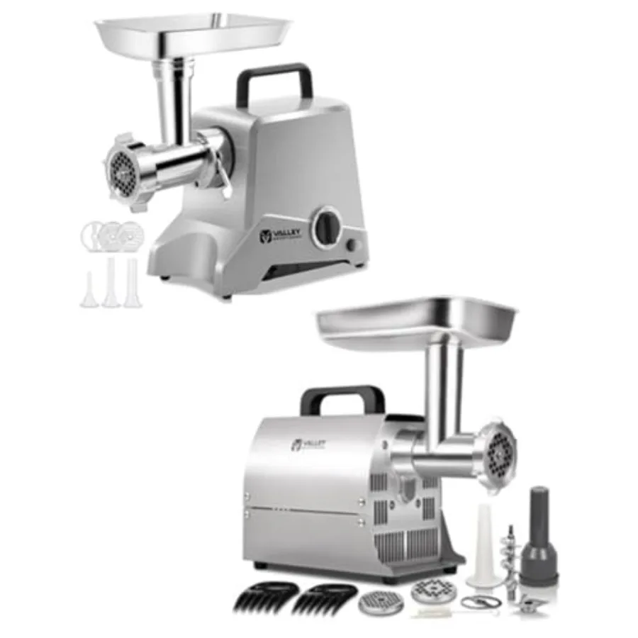 

Сверхмощная электрическая мясорубка и измельчитель с 12 и 8 лезвиями. Эффективная начинка для колбас для домашнего и коммерческого кухни.