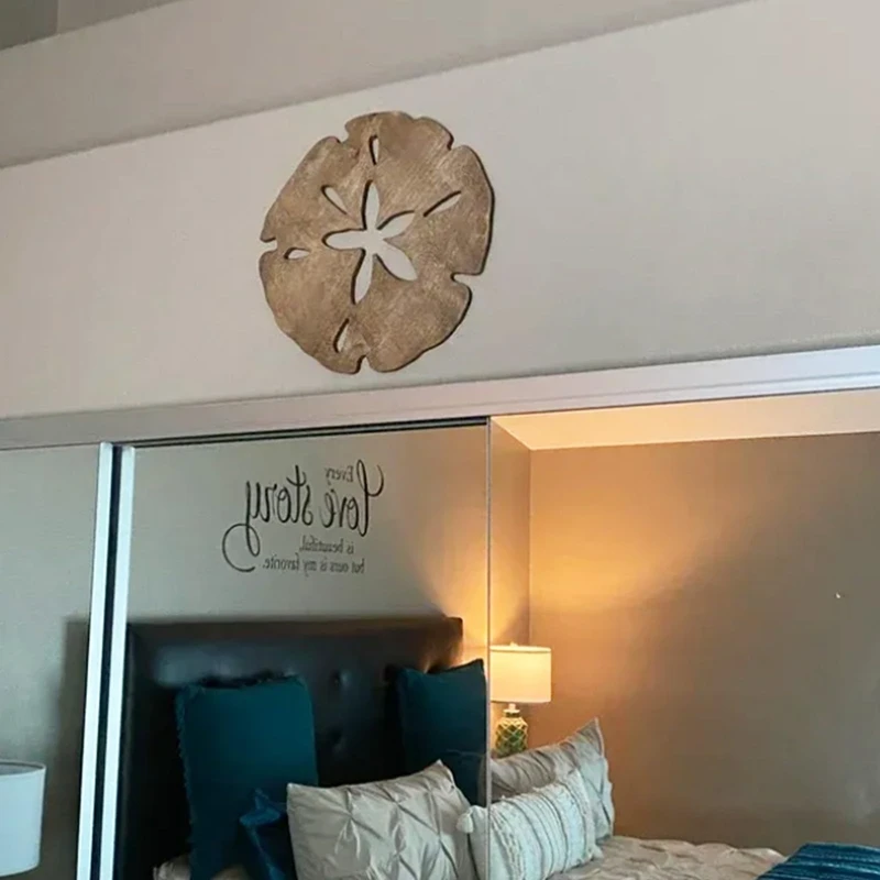 

Wooden Sand Dollar Wall Decor, Summer Wall Decor Sanddollars Wall Decor,Wood Round Sand Dollar Wall Artoutdoor